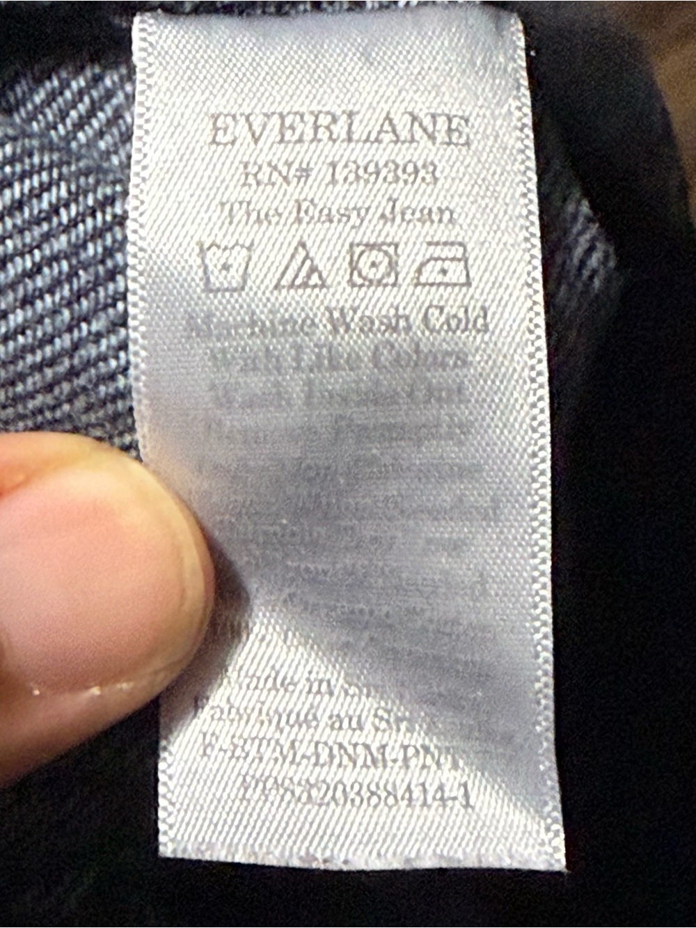 Everlane The Easy Jeans Women's 6 Black Pull On Baggy Stretchy High Rise Denim - Picture 4 of 6